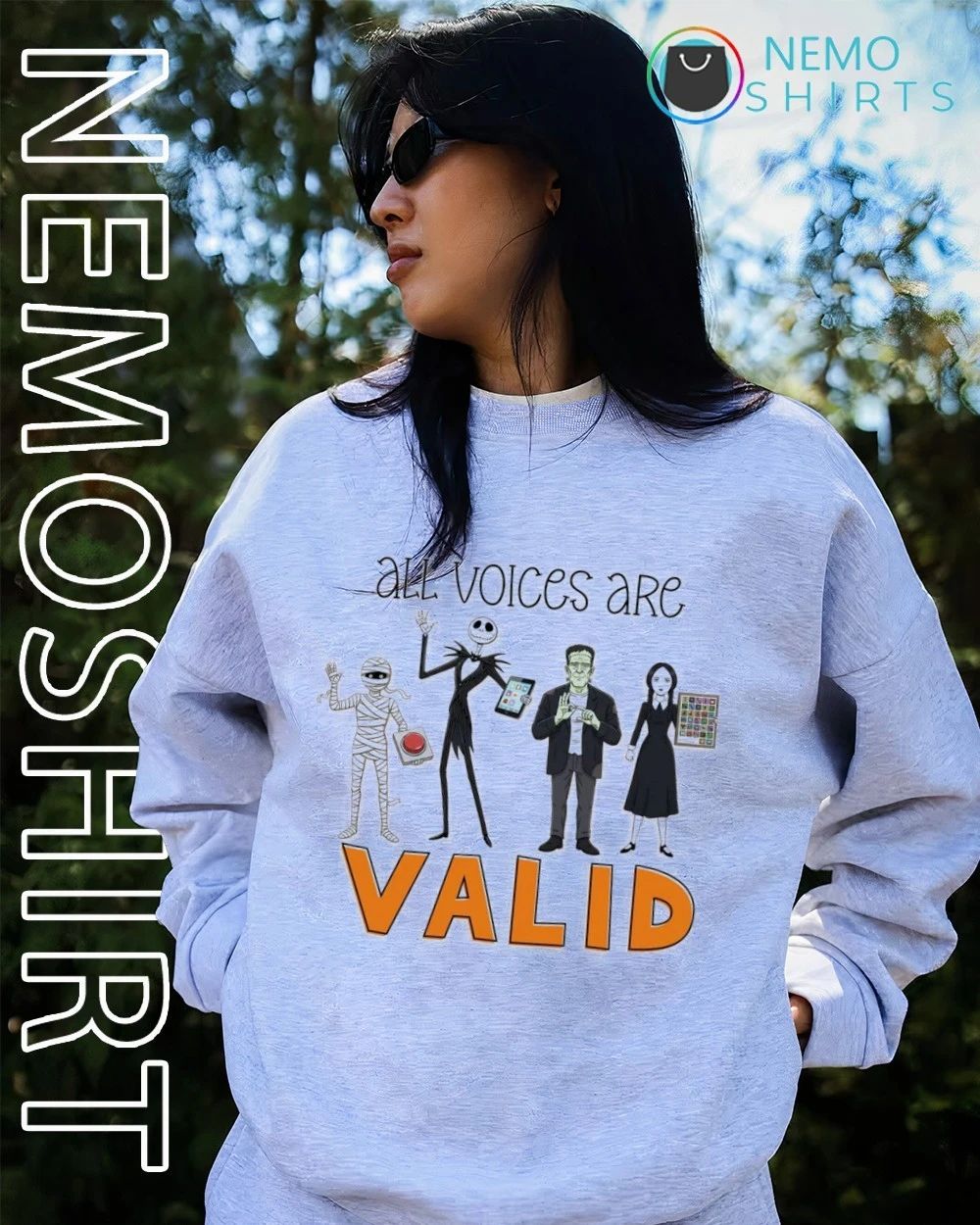 All Voices Are Valid Halloween Characters shirt