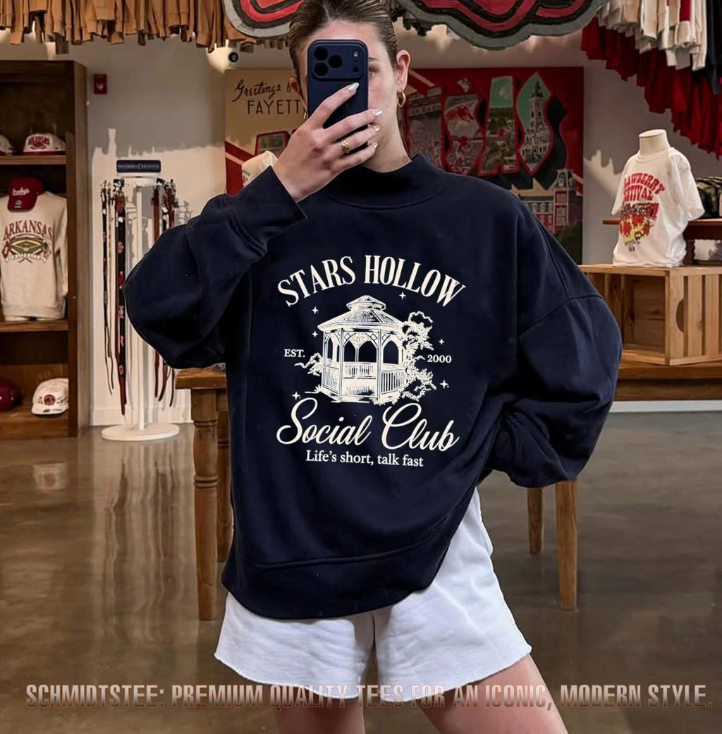 Gilmore Girls Stars Hollow Social Club Est 2000 Life’s Short Talk Fast shirt