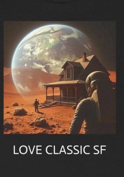 Sci Fi T-shirt:  Mars Visions of Earth . graphic Tee. 4all Science fiction geeks