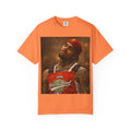Portrait of Man Wearing Red Cap T-Shirt | Vintage Painting Graphic