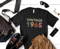 Vintage 1965 T-Shirt, Birthday Gift Idea, Retro Vibes Gift