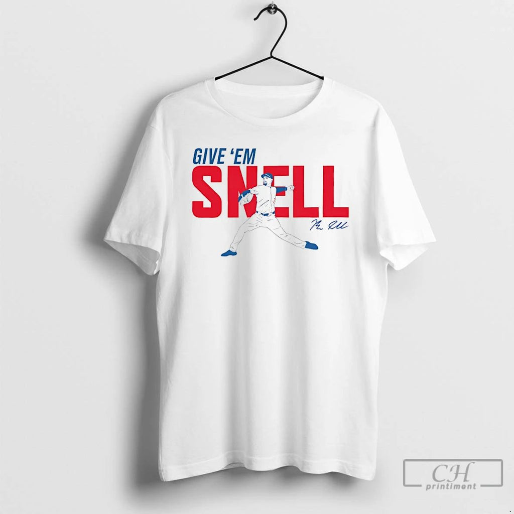 Classic Blake Snell Los Angeles Dodgers Give Em Snell Swing Signature T Shirts Hoodie Longsleeve