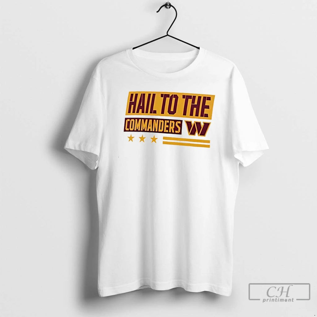 Classic Washington Commanders White Local Logo T Shirts