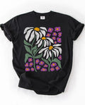 Floral Boho Daisy Flower Comfort Tee Shirt Soft Cotton Gift