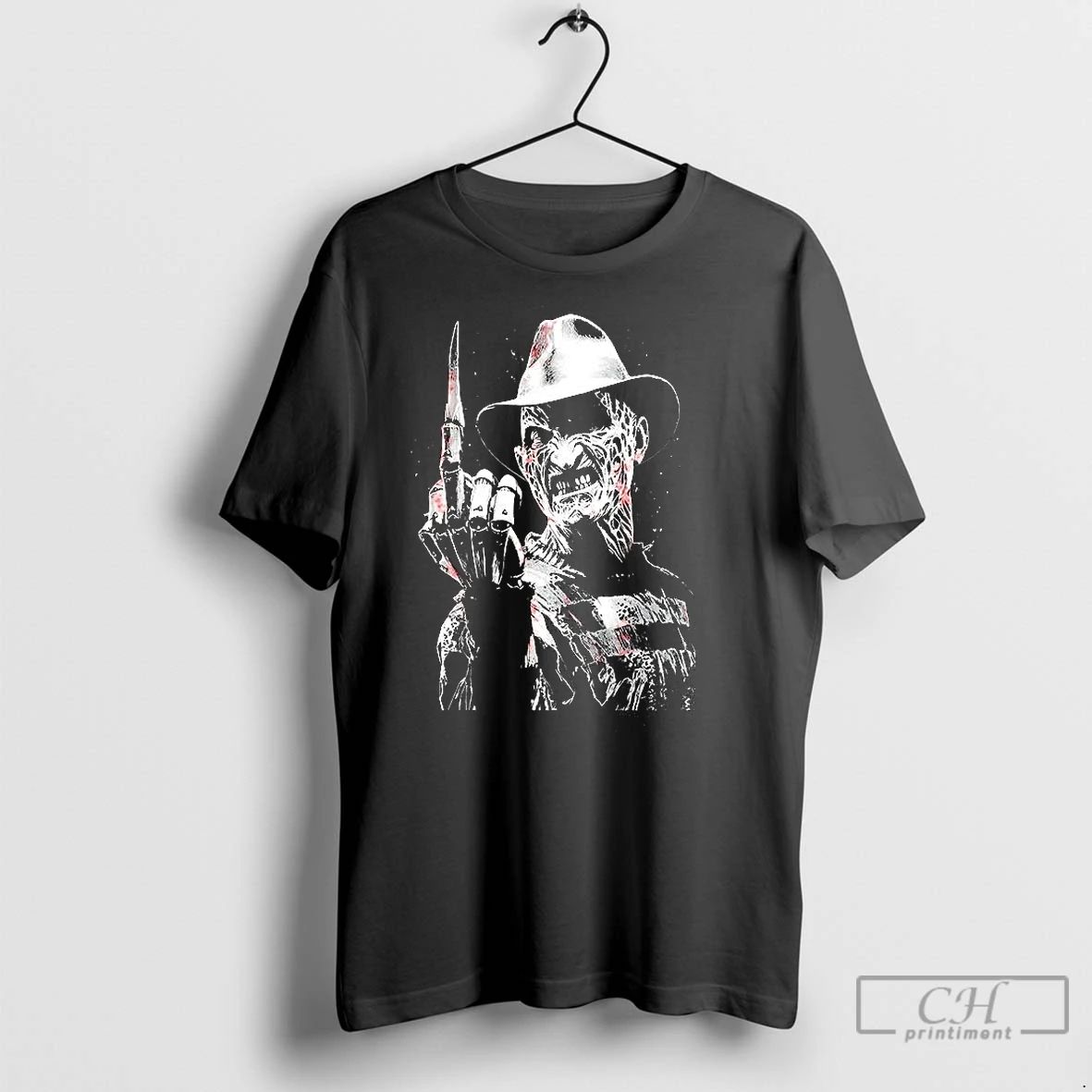 Classic Freddy Krueger Middle Finger A Nightmare On Elm Street Character Horror Halloween