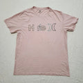 Mens HURLEY Logo Tshirt Sz XL Light Pink Surf Beach