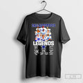 Classic Dallas Cowboys Football Team Collage Featuring Legends Signatures T Shirts