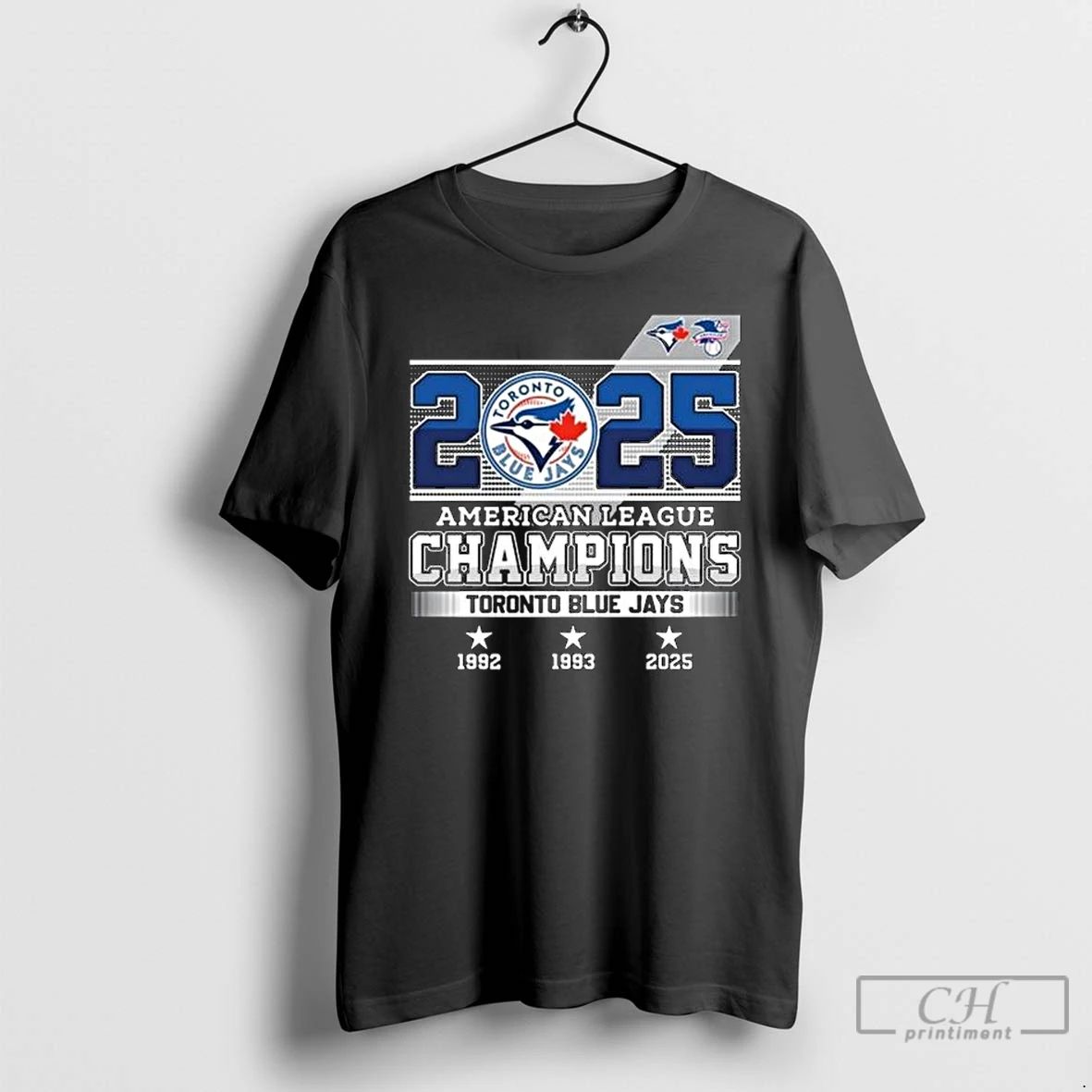 Classic Toronto Blue Jays Mlb 2025 American League Champions 1992 1993 2025 Long Sleve
