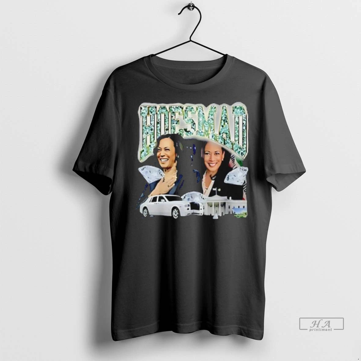 Trendy Officials Kamala Harris Hoesmad Diamond Graphic Shirt Sweater