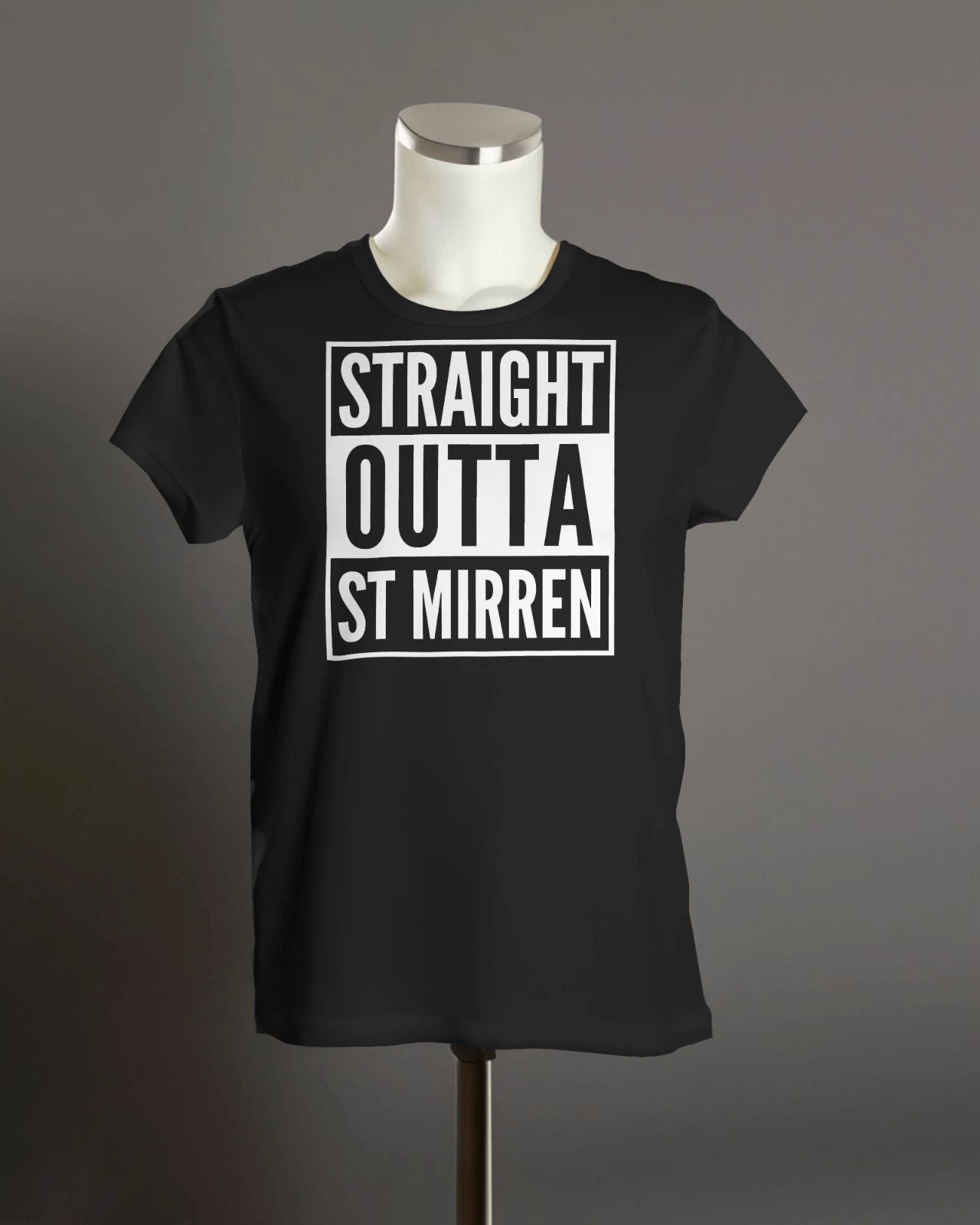 St Mirren Straight Outta ST MIRREN T-Shirt | Organic Unisex