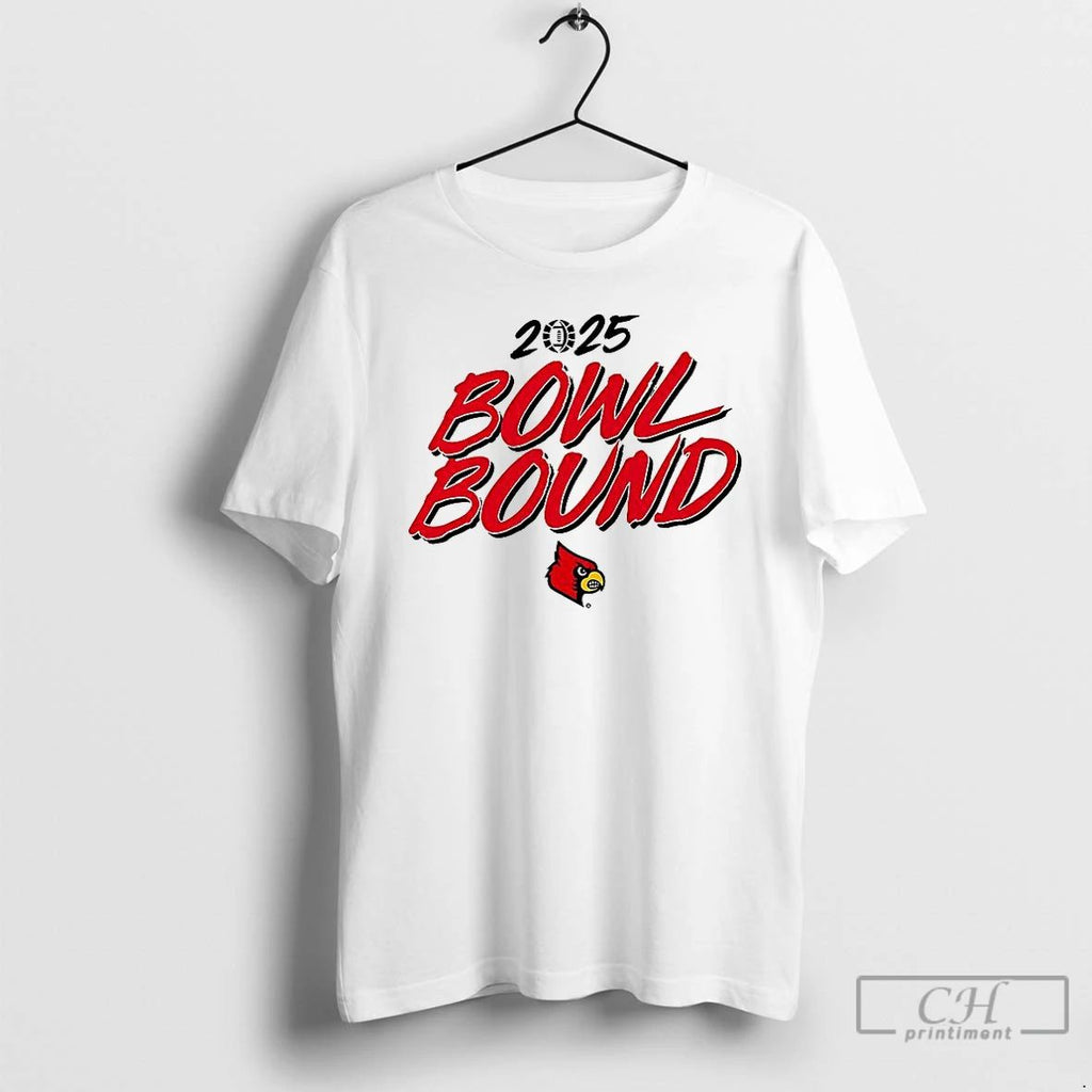 Classic Louisville Cardinals Football 2025 Bowl Bound T Shirts