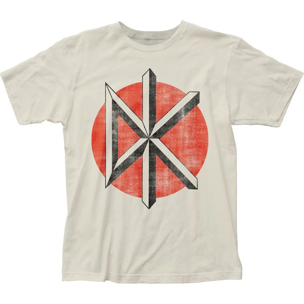 Dead Kennedys Distressed Logo Mens T Shirt Music Classic Rock Band Tee Natural