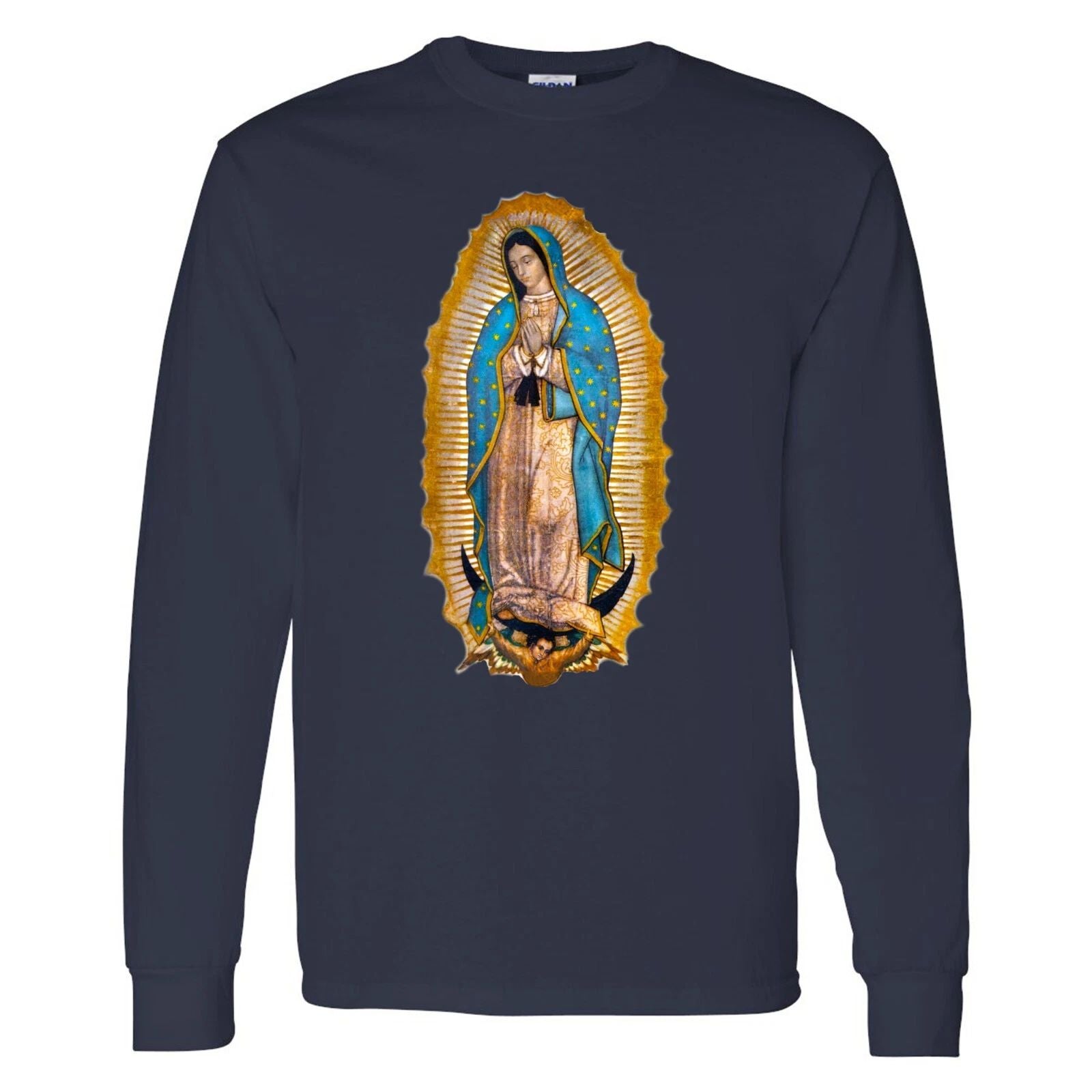 Our Lady of Guadalupe Virgin Mary Mother of Jesus Catholic Long Sleeve Shirt