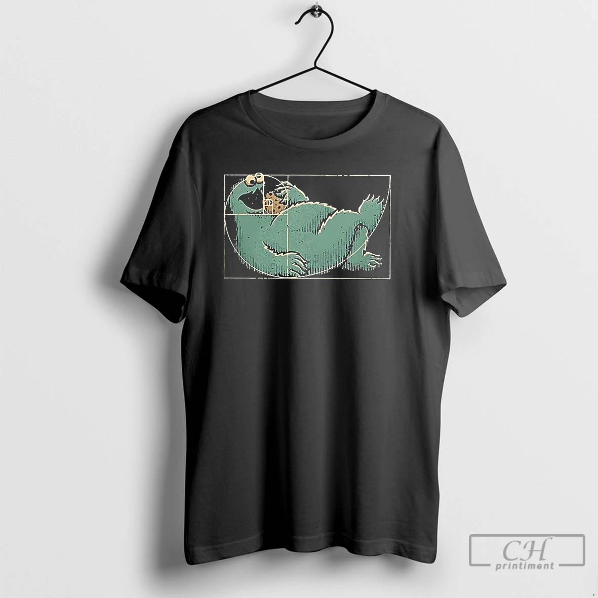 Classic Cookie Monster Fibonacci Ratio T Shirts