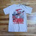Newtone "Sunset In The Park" T-Shirt Mens 0 Cream Graphic Art Casual Surf Boho