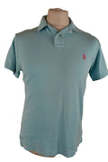 RALPH LAUREN Blue Polo T-Shirt size S Mens Custom Fit Outdoors Outerwear