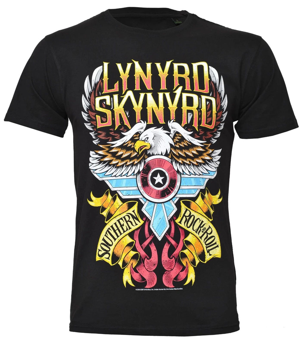 Official Lynyrd Skynyrd T Shirt Southern Rock n Roll Black New S M L XL XXL