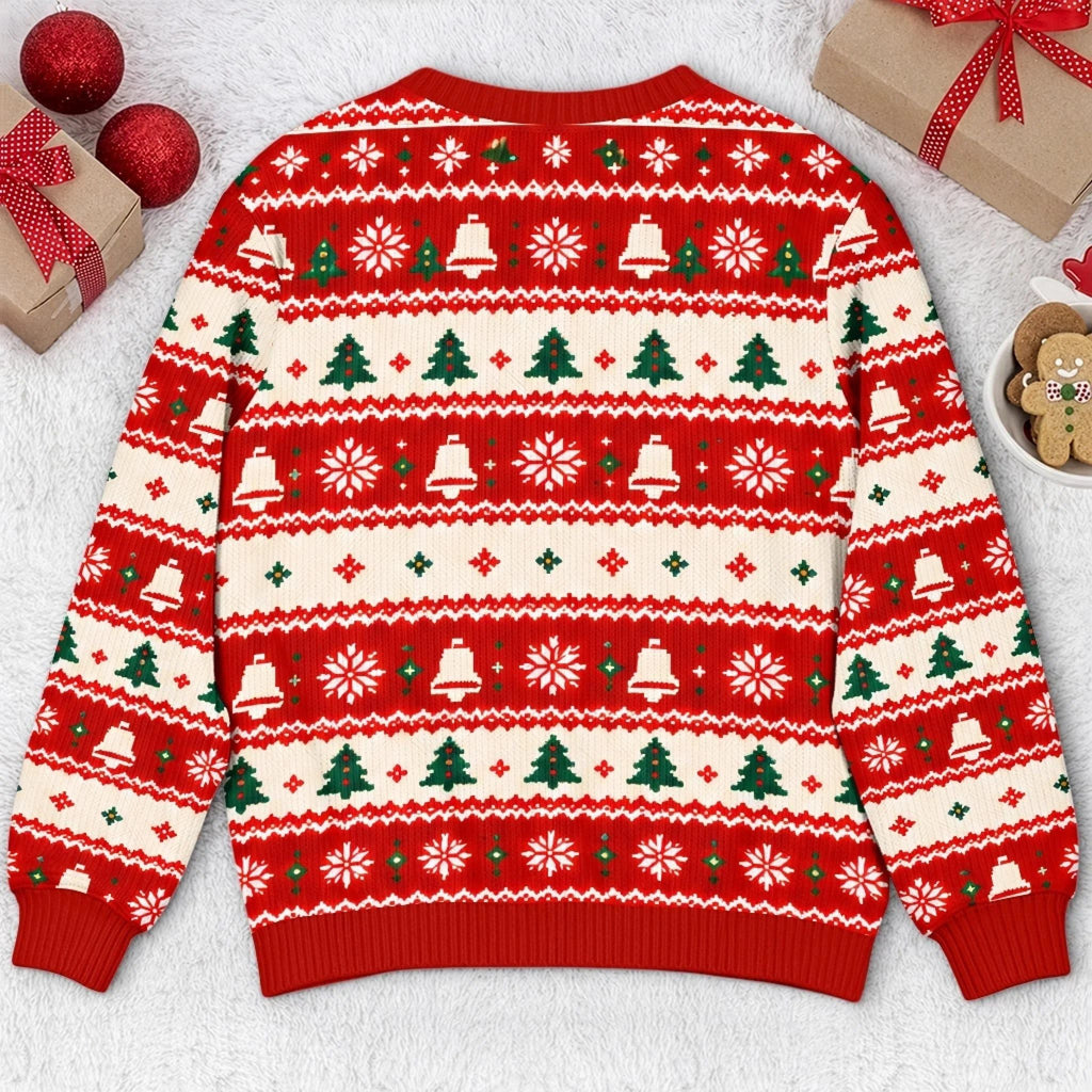 Custom Funny Naughty Jingle My Bells Christmas Gifts for Men - Personalized Ugly Sweater