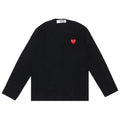 COMME des GARCONS PLAY CDG Unisex Long Sleeve T-Shirt AX-T118-051 Black