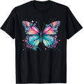 Butterfly Watercolor Design – Boho Aesthetic Art T-Shirt