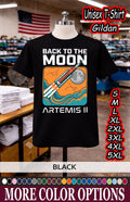 Artemis II 2026 Back to Moon Sweatshirt Space Mission Fan Graphic