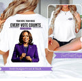 Kamala Harris Election 2024 T-Shirt Adult Unisex Tee "YOUR VOTE,YOUR VOICE"