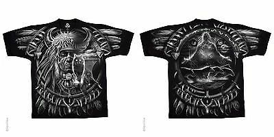 WOLF DREAMCATCHER NATIVE AMERICAN INDIAN WILD ANIMAL FANTASY MENS T SHIRT M-6XL