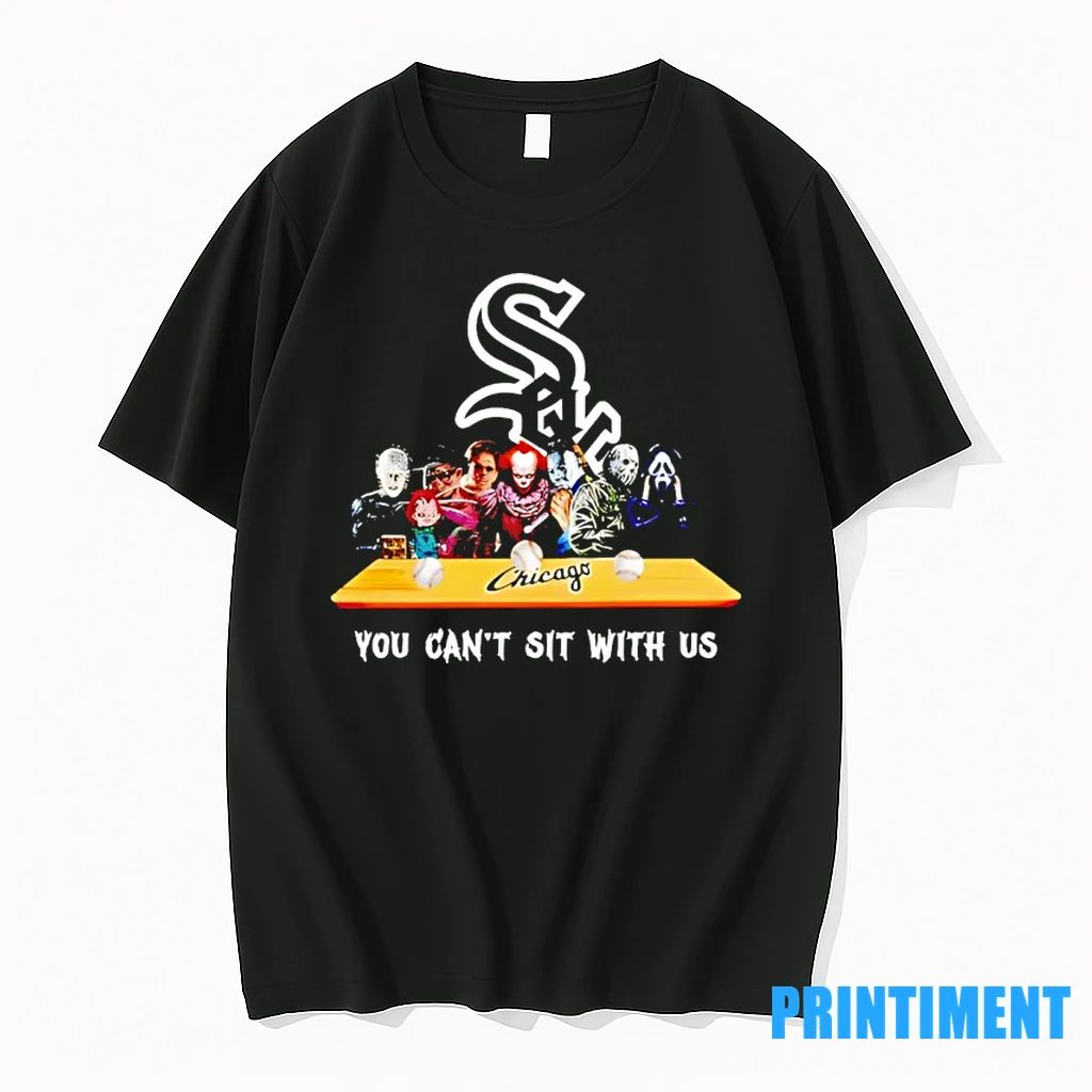 Horror Movie Characters You Cant Sit With Us Chicago White Sox Halloween Tshirts Sweater