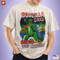 Vintage 1986 Toho Godzilla Promo Shirt Rare Kaiju Anime Movie Tee