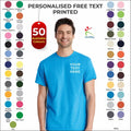 Personalised Custom Printed Gildan Heavy Cotton T-Shirt Casual Tee T Shirt TOP