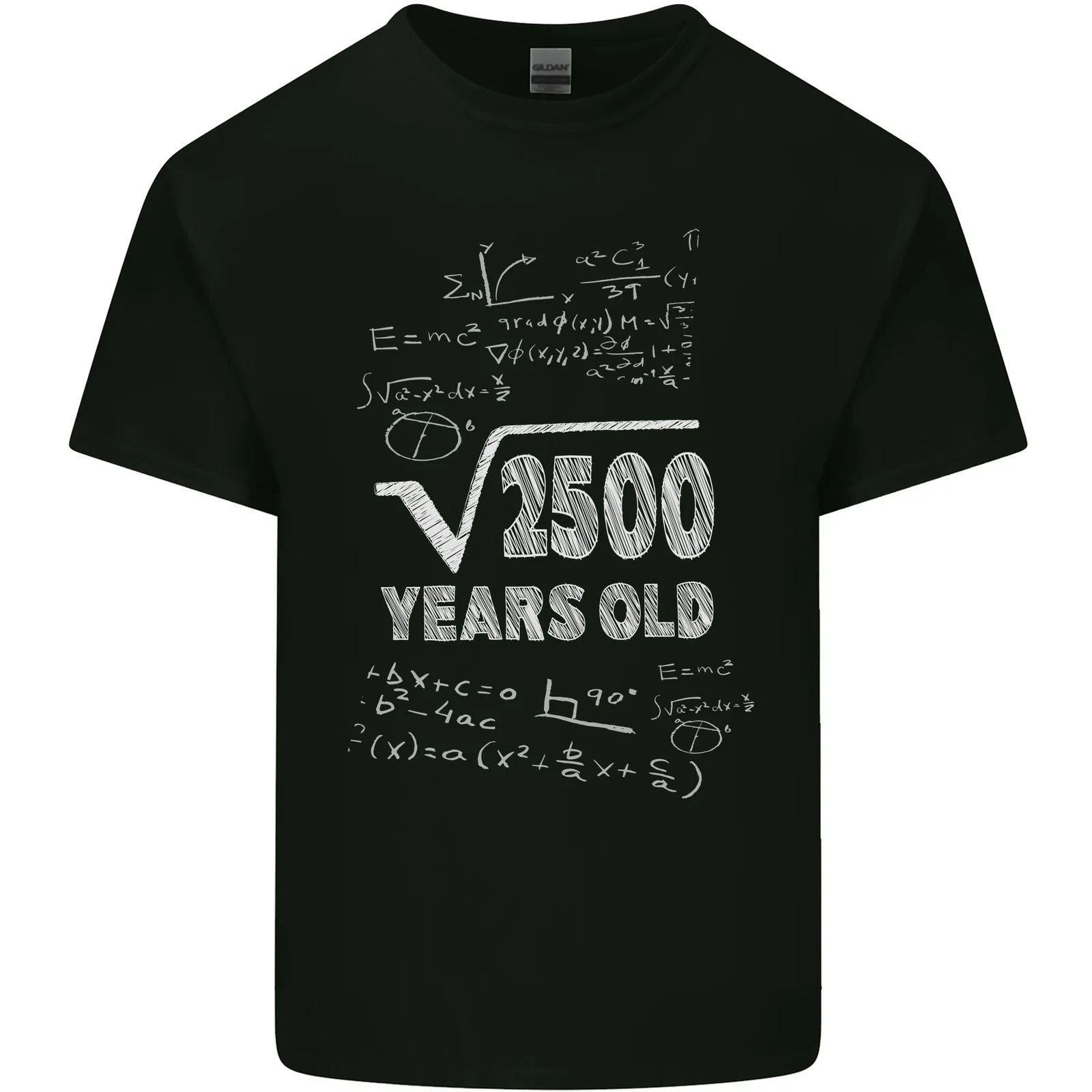 50th Birthday 50 Year Old Geek Funny Maths Mens Cotton T-Shirt Tee Top