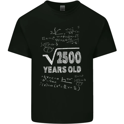 50th Birthday 50 Year Old Geek Funny Maths Mens Cotton T-Shirt Tee Top