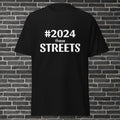 Stylish 'For These Streets' Shirt with #2024 Hashtag Graphic - Urban Fashion