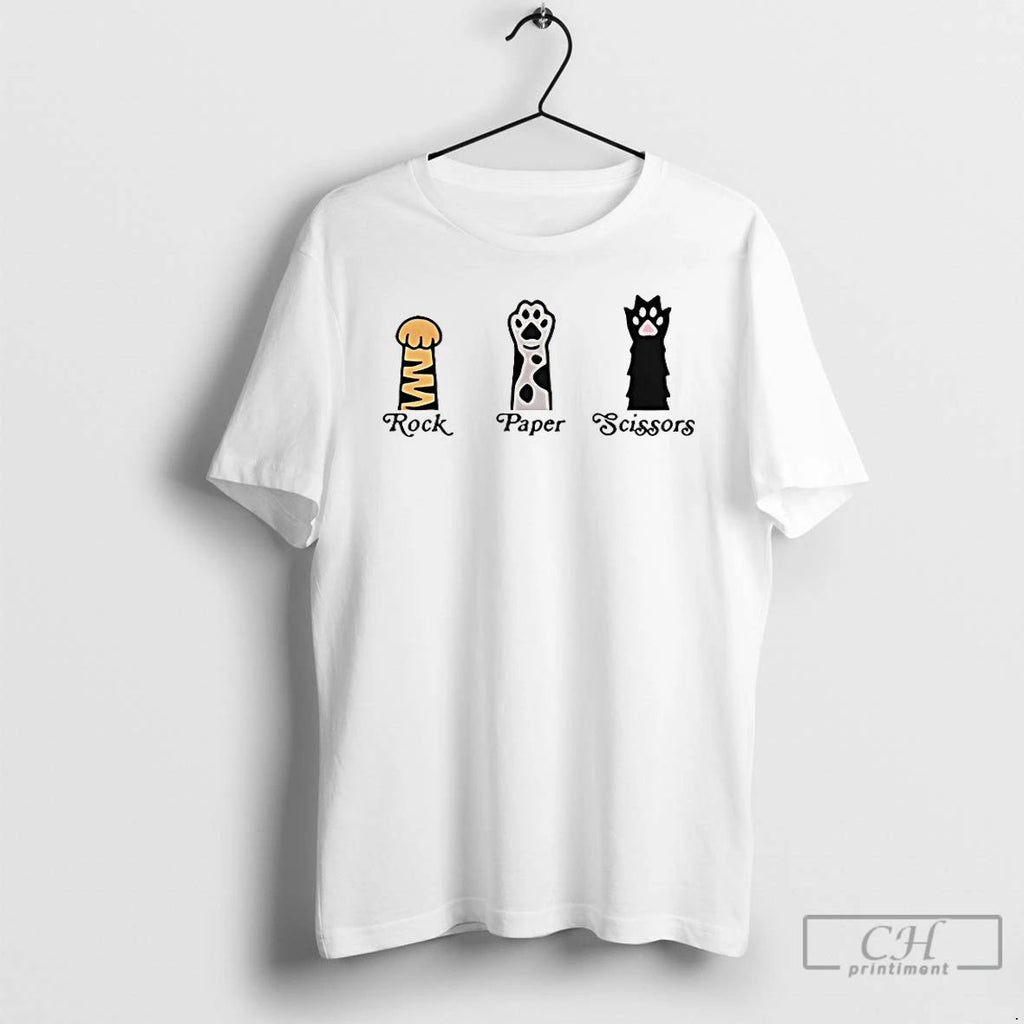 Classic Rock Paper Scissors Pet T Shirts