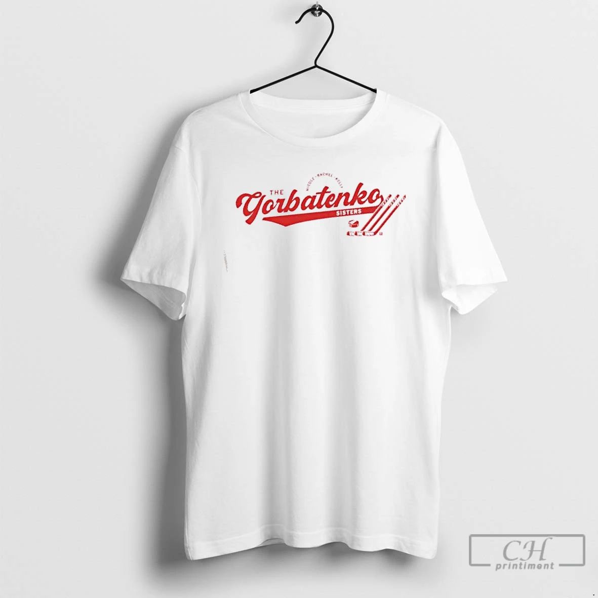 Classic Nicole Rachel Kelly Gorbatenko Sisters Script Logo T Shirts