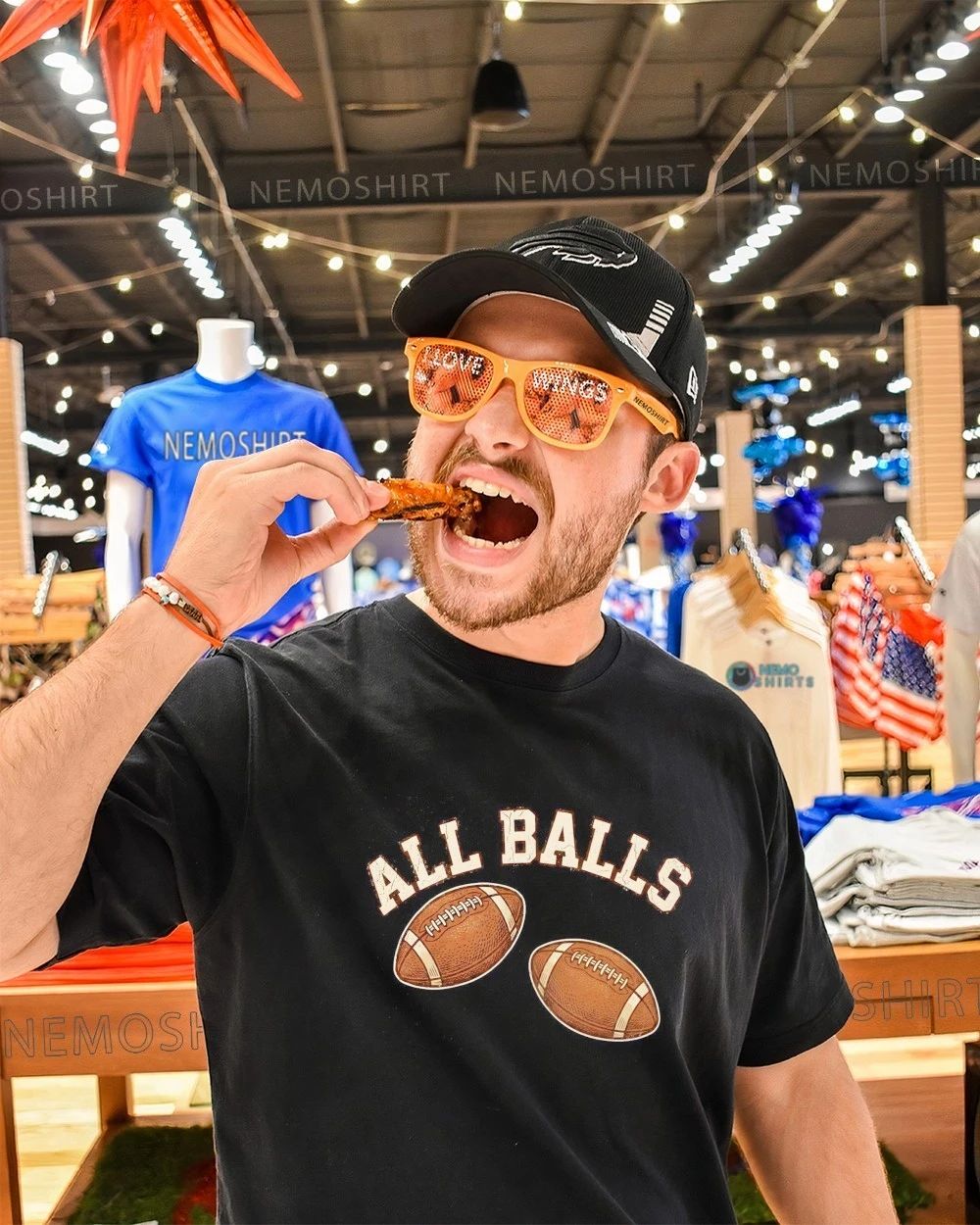 All Balls Football Sports game day ball shirt