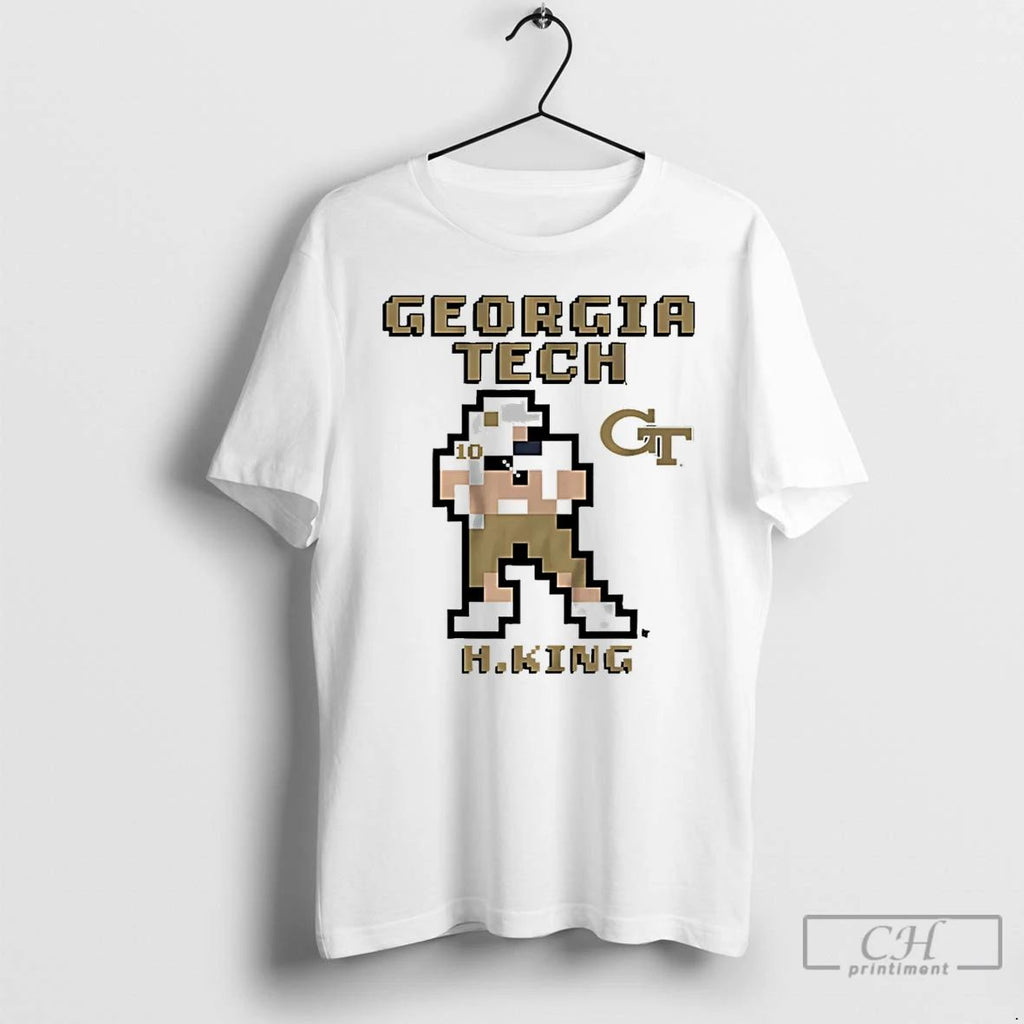 Premium Haynes King Georgia Tech Yellow Jackets Football Retro Baller T Shirts