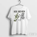 Classic Six Seven 67 Skeleton Hands Halloween T Shirts