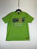 Create 2MRW Shirt Mens XL Green Always Hungry Graphic Tee Cotton Spandex Trendy