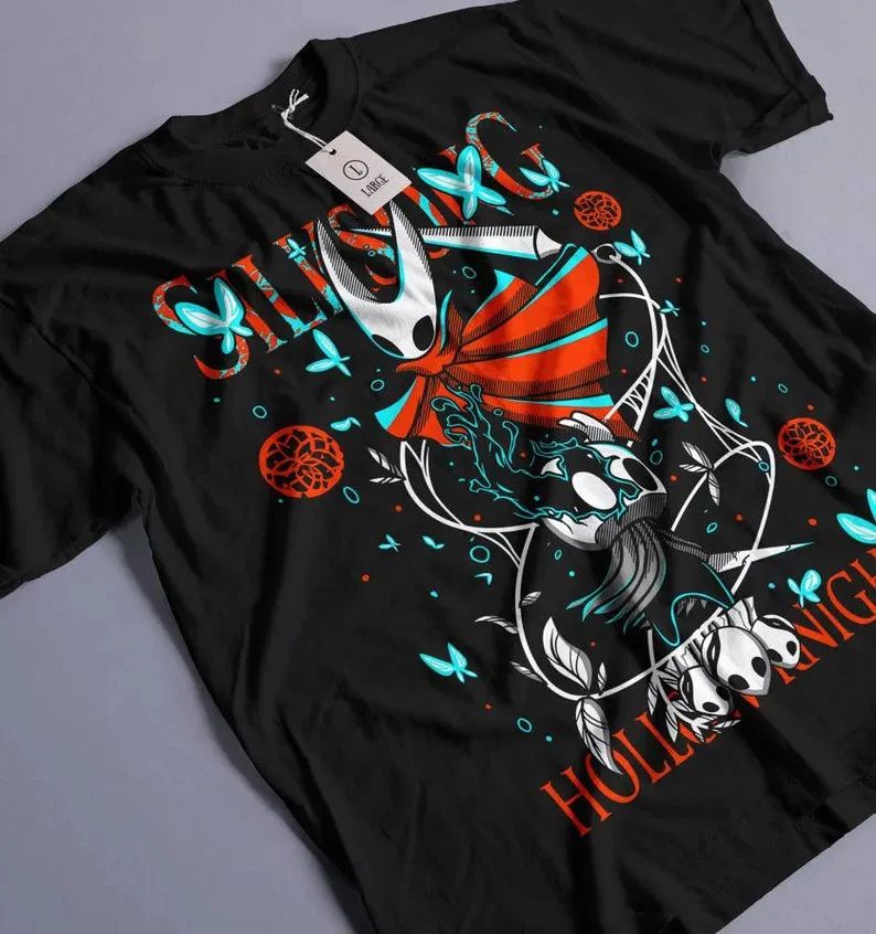 Hollow Knight Graphic Video Games Shirt - Retro Gaming Anime Unisex T-Shirt