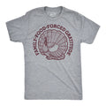 Mens Funny T Shirts Family Food Forced Gratitude Sarcastic Thanksgiving Graphic