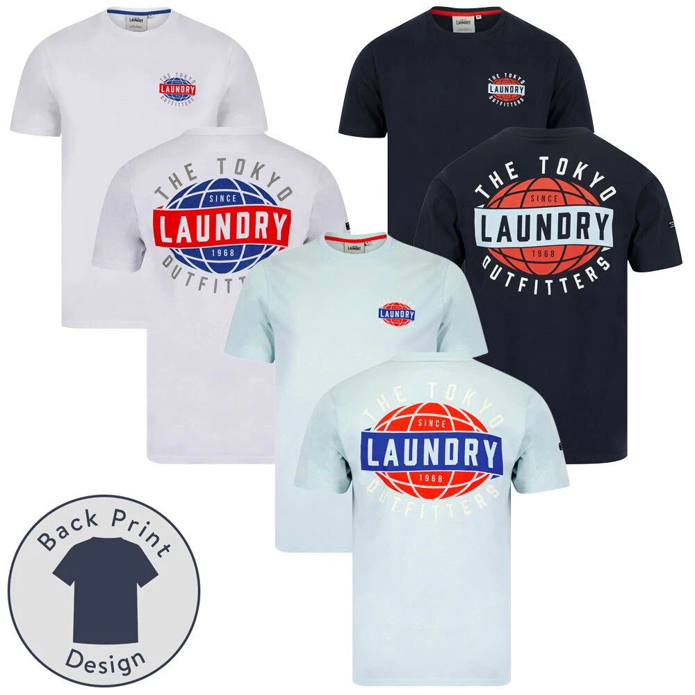 Tokyo Laundry Men's T-Shirt Graphic Print Plain Sportswear Cotton Jersey Tee Top