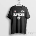 Classic Baltimore Ravens Stand Against Bullying Spirit Day Double Sided T Shirts
