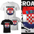Mens T-Shirt - Euro 2016 Football Croatia Croatia Flag Vintage - Comfort Fit