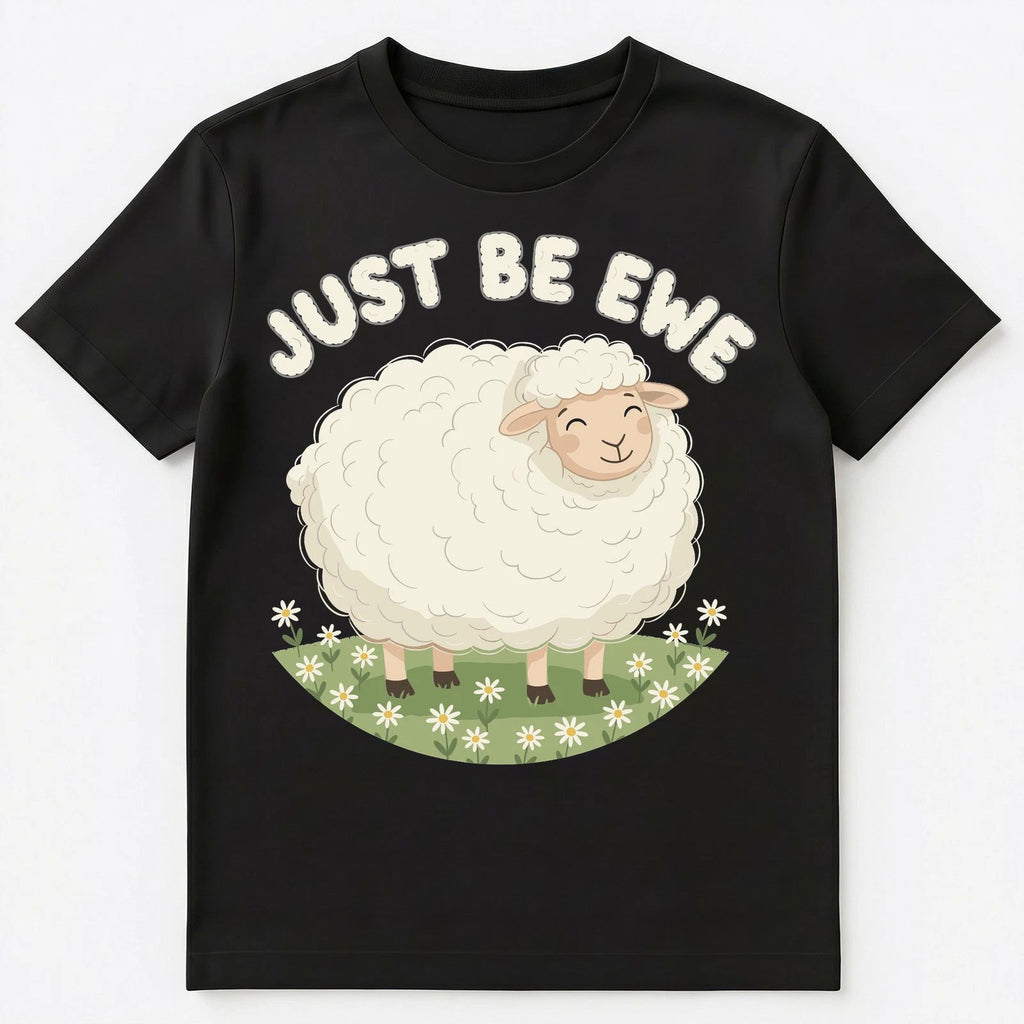 Just Believe Motivational Sheep Artwork Pun Unisex T-Shirt