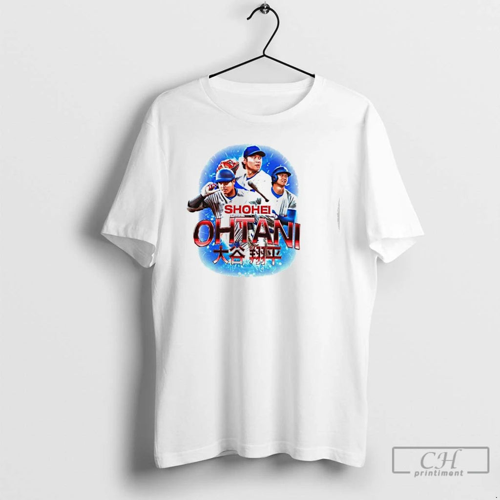 Classic Shohei Ohtani Mlb Los Angeles Dodgers Japanese Graphic T Shirts