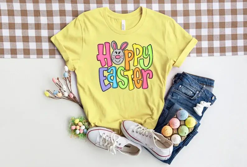 Happy Easter Bunny Face T-Shirt