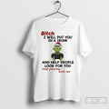 Premium Grinch Santa Hat Bitch I Will Put You In A Trunk And Help People