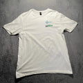 GILDAN T-Shirt Men Large White UKIGREENTECH Softstyle Cotton Casual