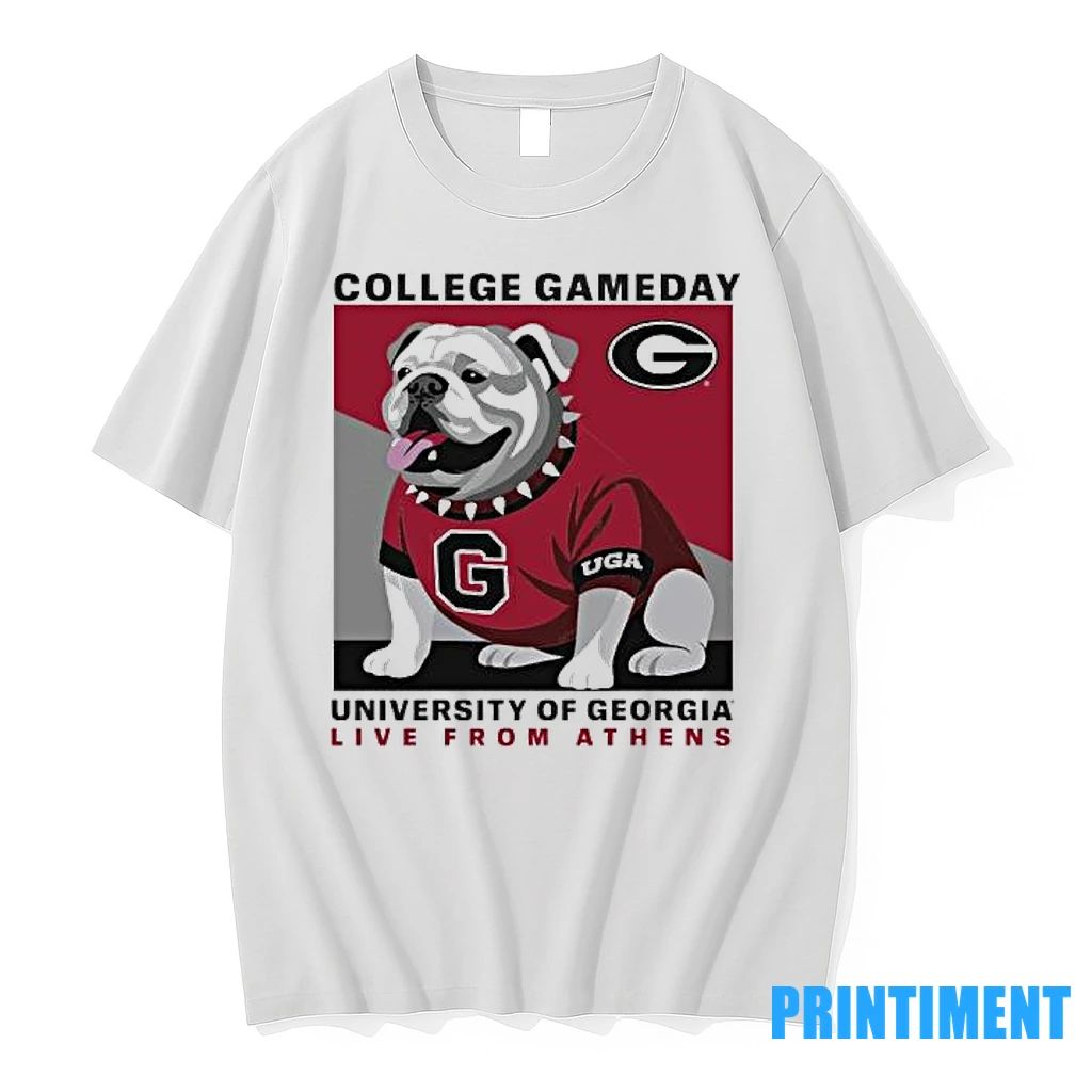 College Gameday 2025 Georgia Bulldogs Mascot Live From Athens Tshirts Sweater